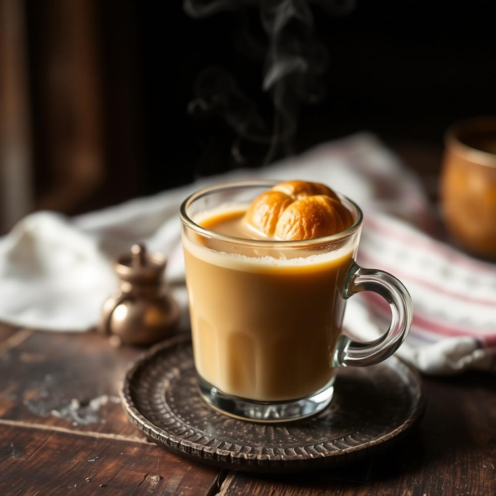 Glass of Irani chai